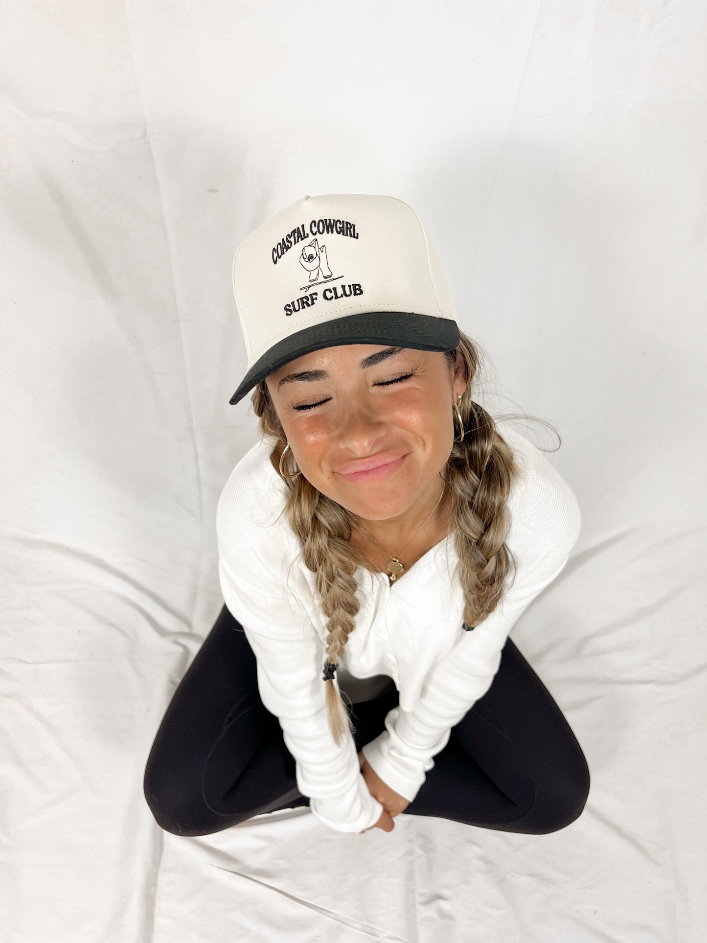 the COASTAL COWGIRL SURF CLUB hat